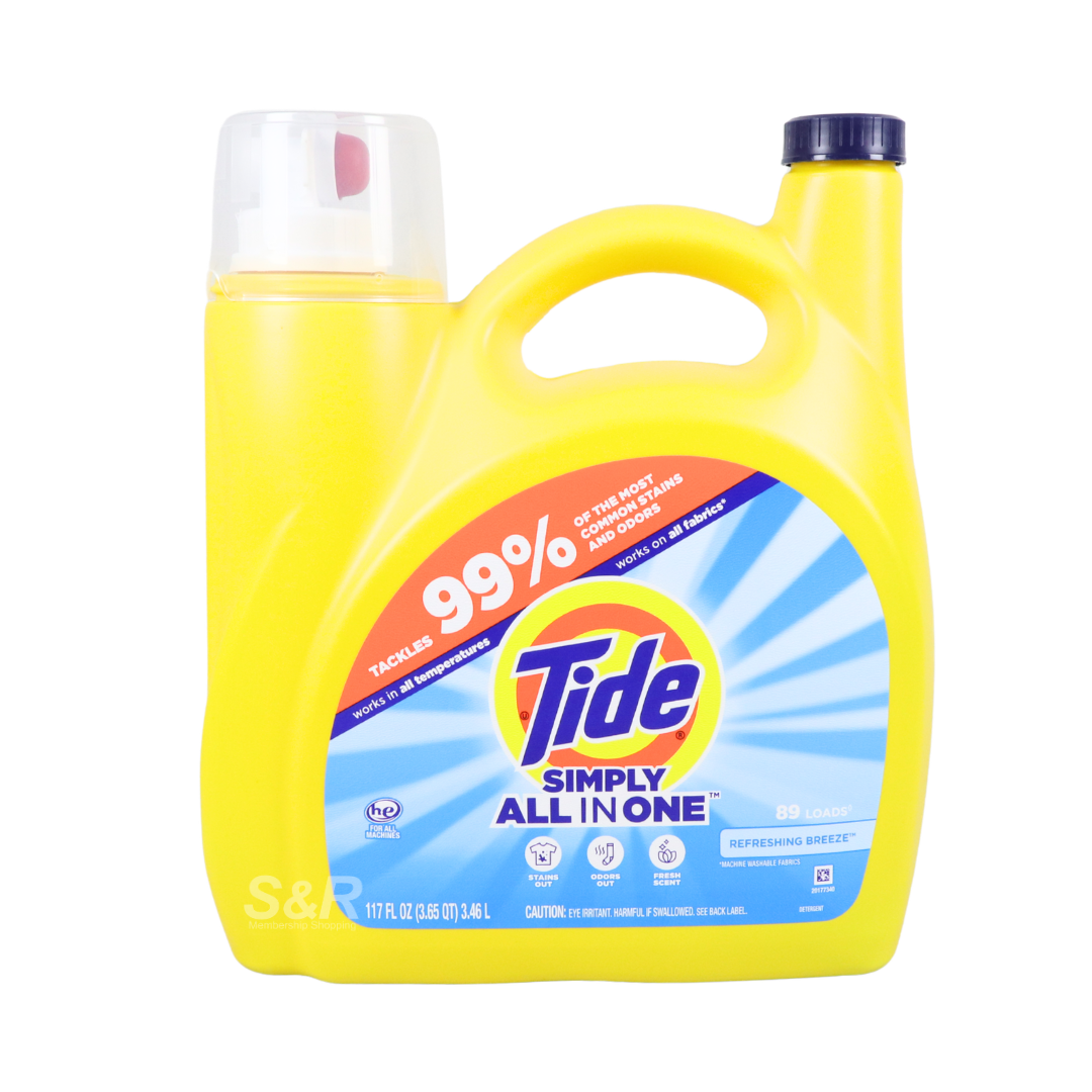 Tide Simply Refreshing Breeze Liquid Laundry Detergent 3.46L